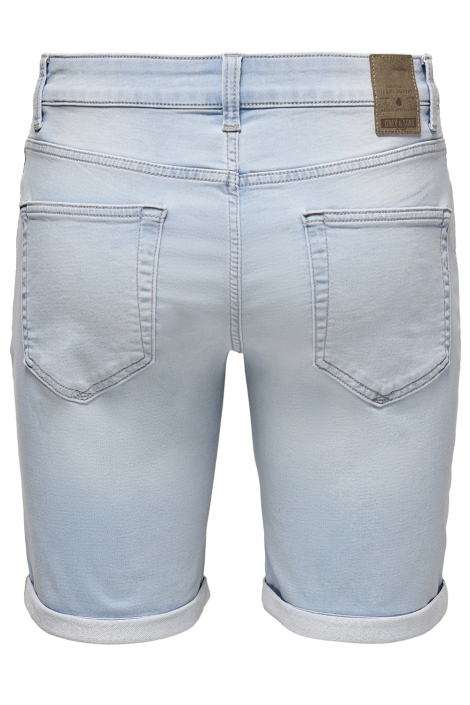 Only & Sons blauwe heren korte broek | Achteraanzicht