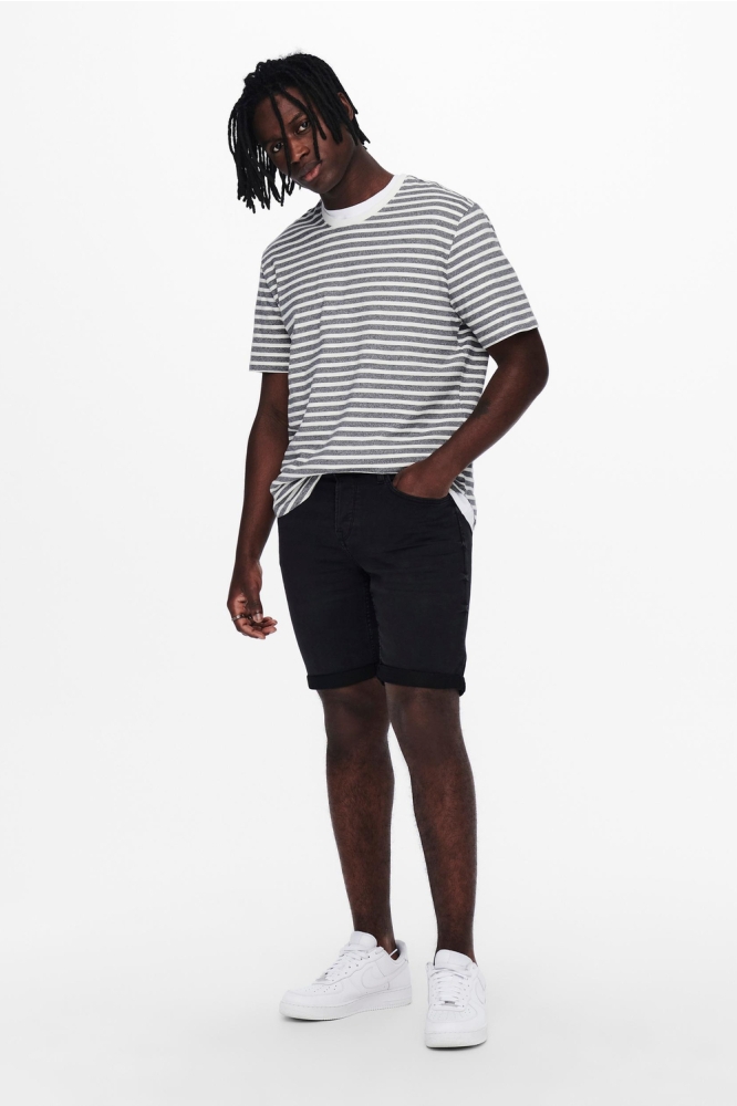 Only & Sons zwarte heren korte broek | Model