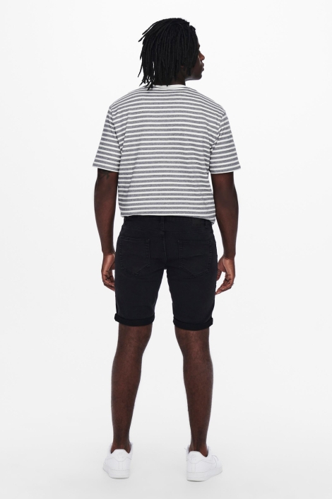 Only & Sons zwarte heren korte broek | Model