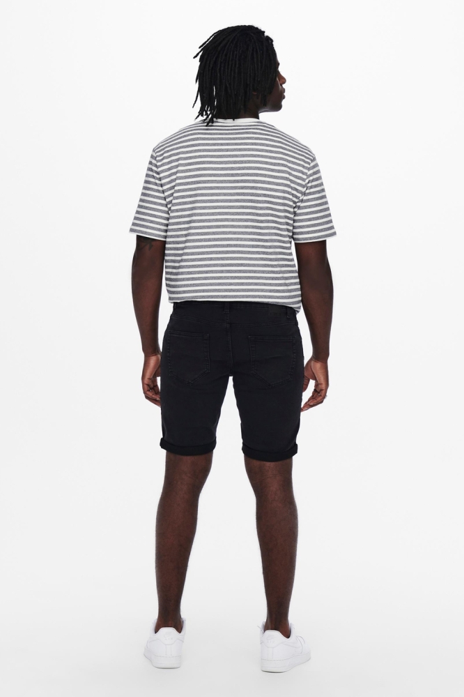 Only & Sons zwarte heren korte broek | Model