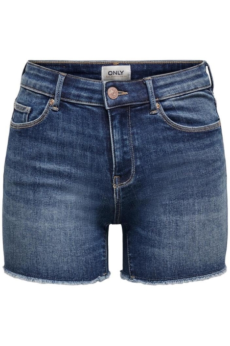 Only blauwe dames korte broek | Vooraanzicht