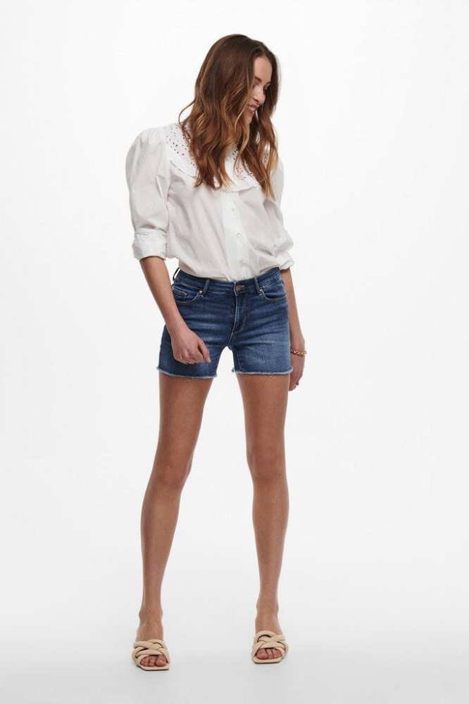 Only blauwe dames korte broek | Model