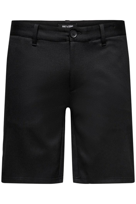 Only & Sons zwarte heren korte broek | Vooraanzicht