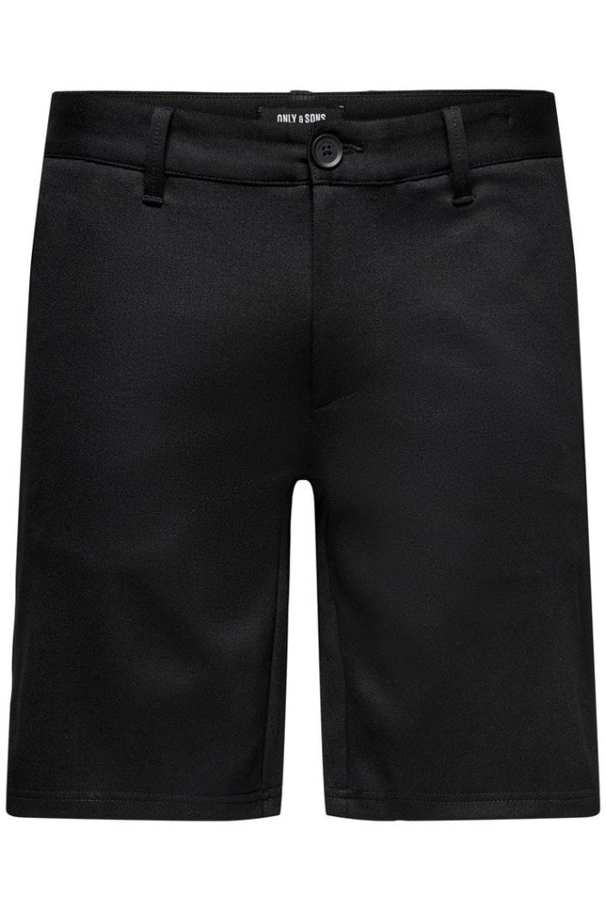 Only & Sons zwarte heren korte broek | Vooraanzicht
