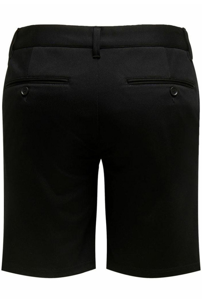 Only & Sons zwarte heren korte broek | Achteraanzicht