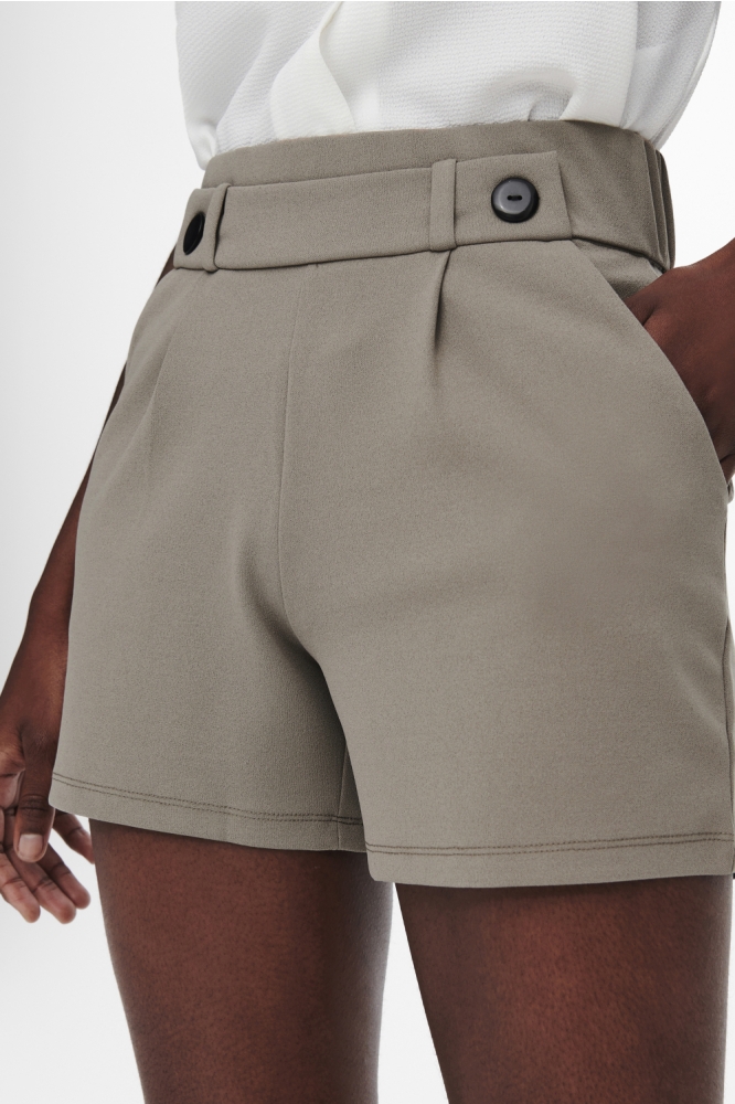 Jacqueline de Yong taupe dames korte broek | Close up