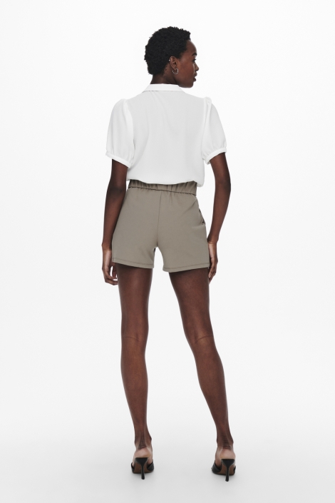 Jacqueline de Yong taupe dames korte broek | Model