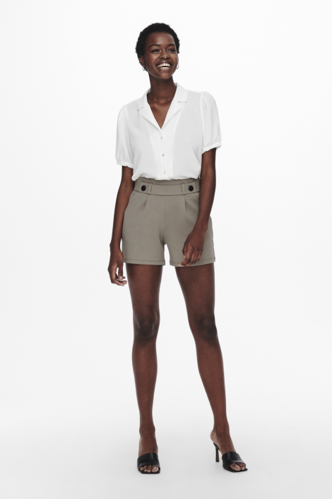 Jacqueline de Yong taupe dames korte broek | Model