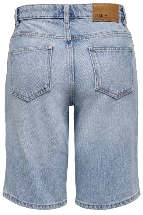 Only blauwe dames korte broek | Achteraanzicht