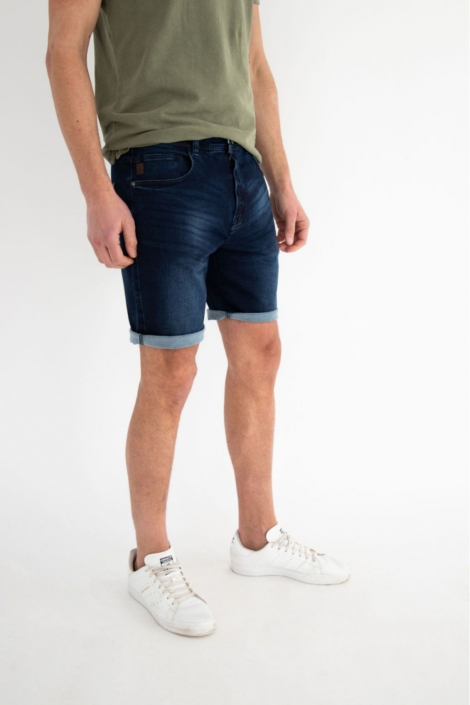 Donders blauwe heren korte broek | Model zijaanzicht
