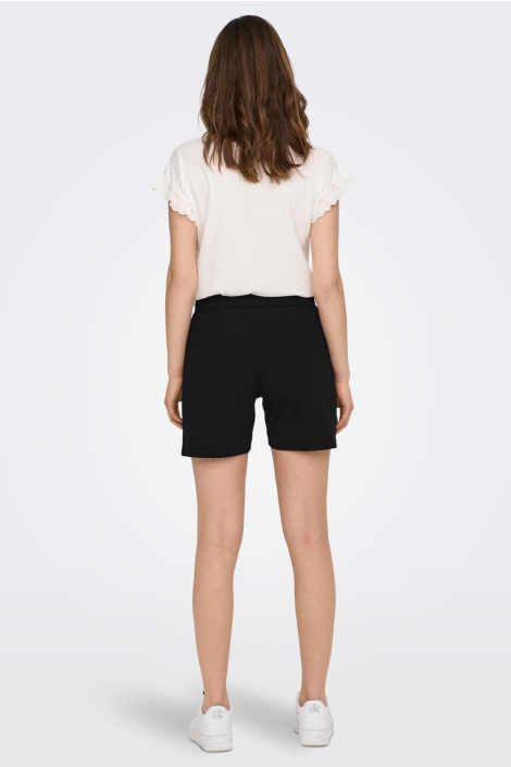 Jacqueline de Yong zwarte dames korte broek | Model achteraanzicht