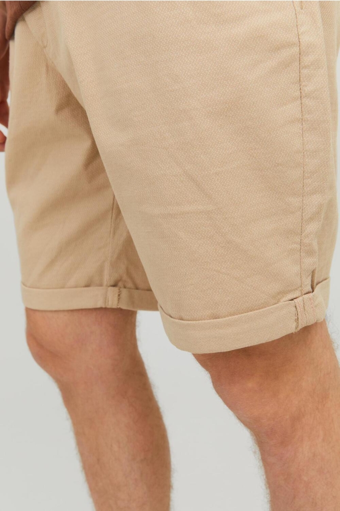 Jack & Jones beige heren korte broek | Close up