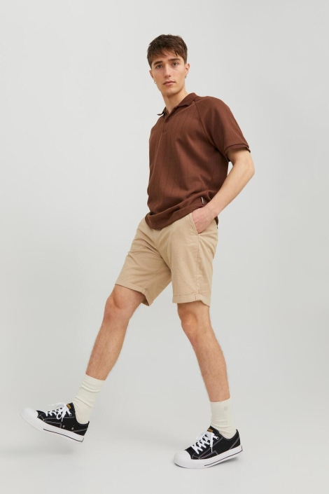 Jack & Jones beige heren korte broek | Model
