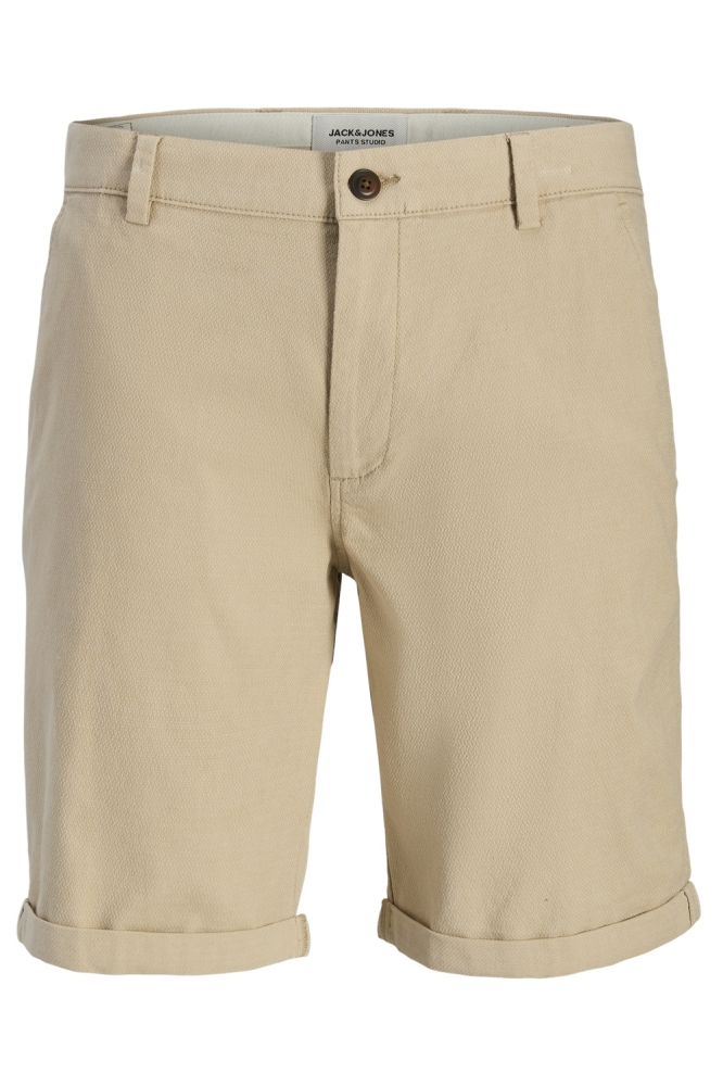 Jack & Jones beige heren korte broek | Vooraanzicht