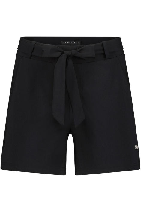 Lady Day zwarte dames korte broek | Vooraanzicht