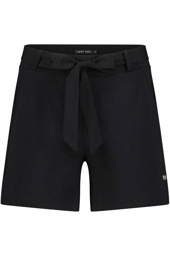 Lady Day zwarte dames korte broek | Vooraanzicht