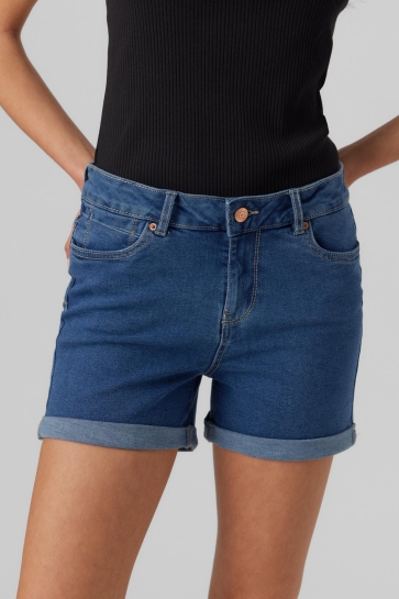 Vero Moda vmluna mr fold shorts mix ga noos Blauw