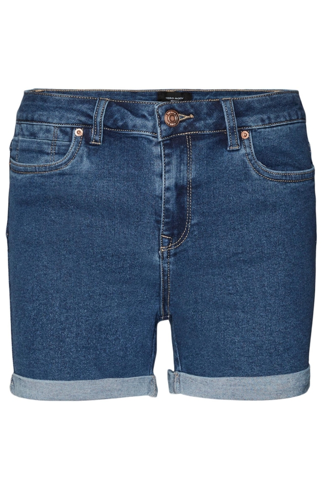 Vero Moda blauwe dames korte broek | Vooraanzicht