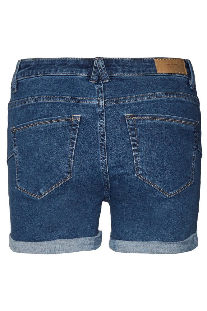 Vero Moda blauwe dames korte broek | Achteraanzicht