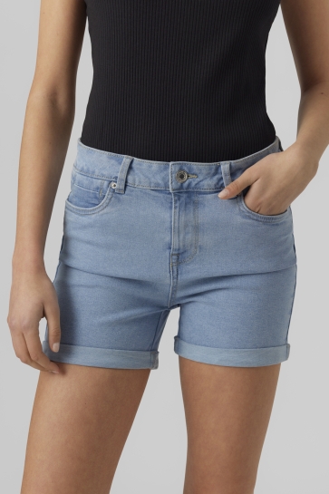 Vero Moda vmluna mr fold shorts mix ga noos Blauw