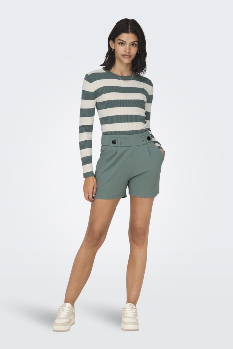 Jacqueline de Yong groene dames korte broek | Model