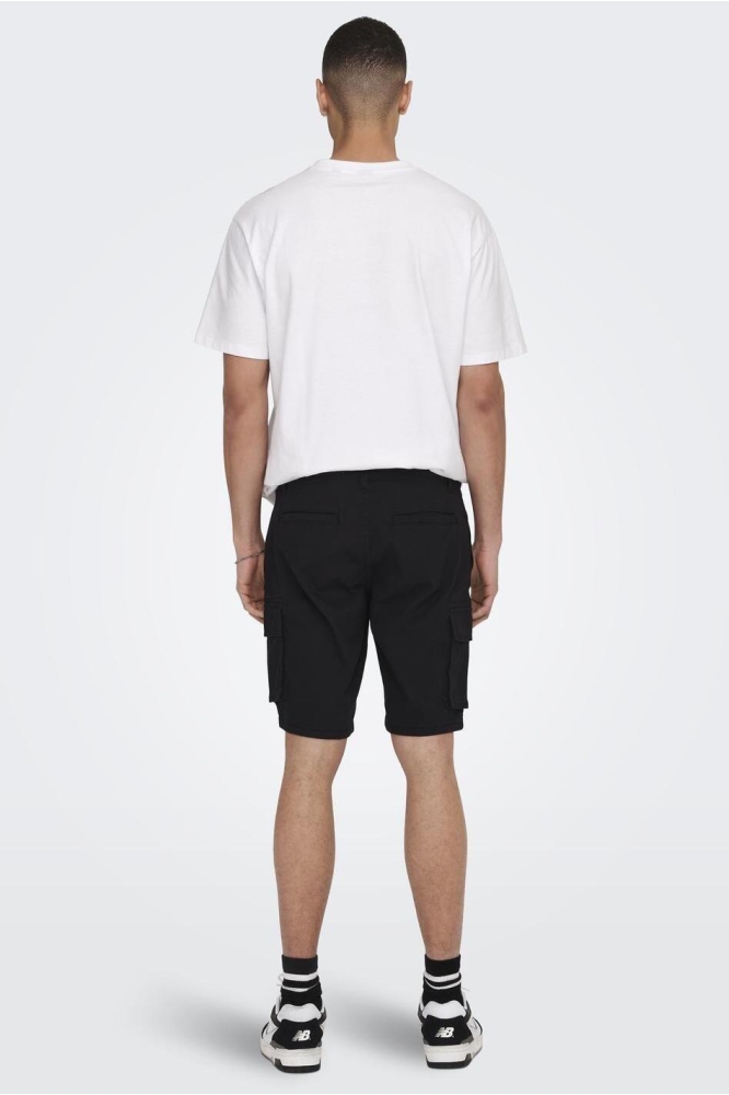 Only & Sons zwarte heren korte broek | Model