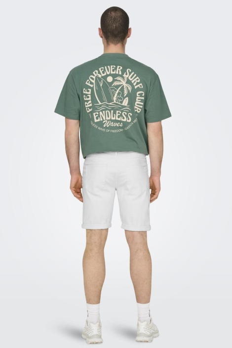 Only & Sons witte heren korte broek | Model