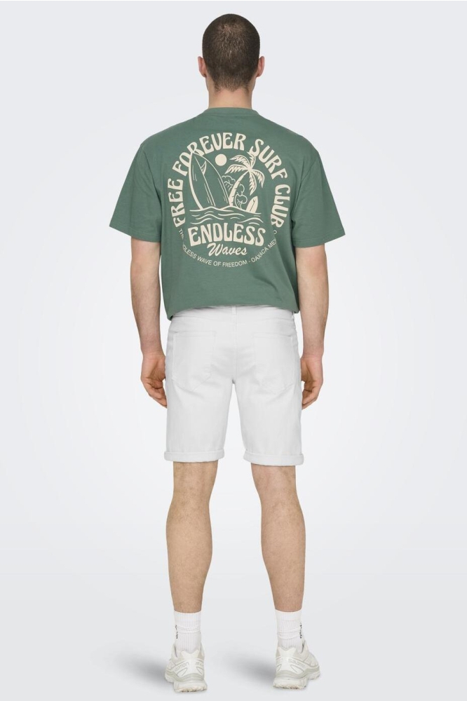 Only & Sons witte heren korte broek | Model