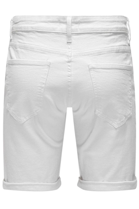 Only & Sons witte heren korte broek | Achteraanzicht