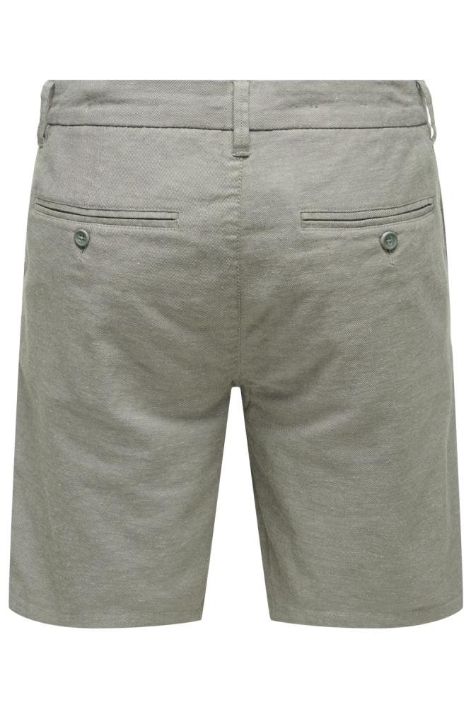Only & Sons grijze heren korte broek | Achteraanzicht