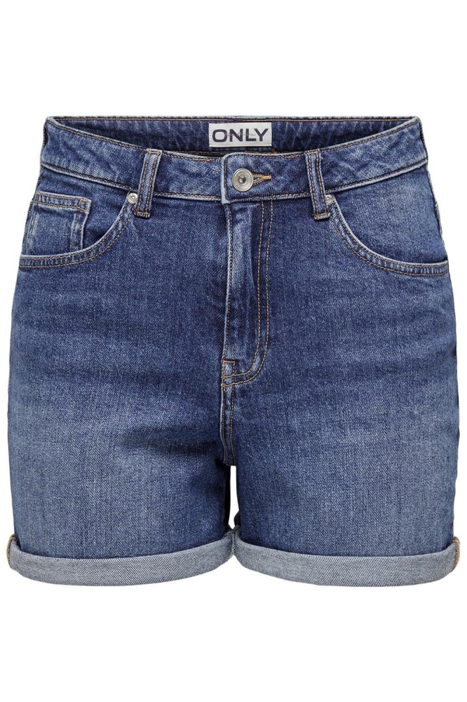 Only blauwe dames korte broek | Vooraanzicht