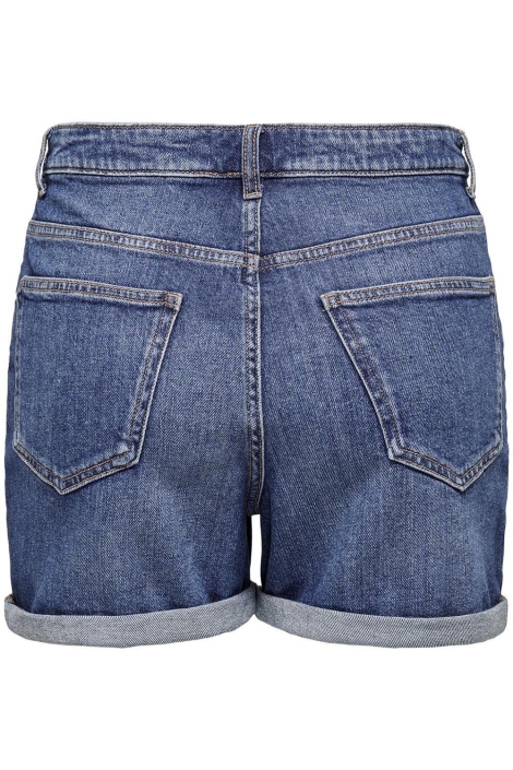 Only blauwe dames korte broek | Achteraanzicht