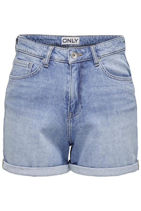 Only blauwe dames korte broek | Vooraanzicht