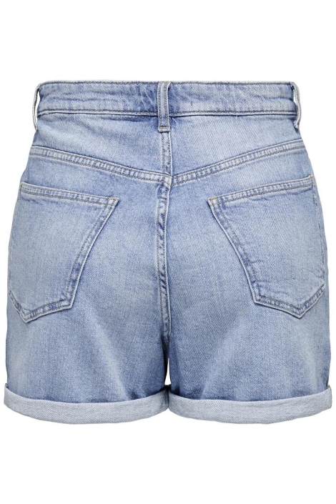 Only blauwe dames korte broek | Achteraanzicht