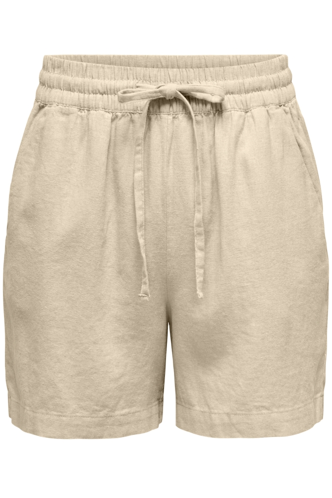 Jacqueline de Yong beige dames korte broek | Vooraanzicht