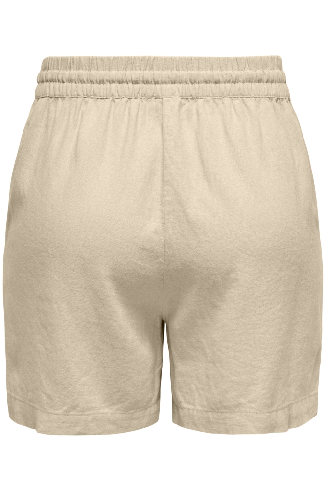 Jacqueline de Yong beige dames korte broek | Achteraanzicht