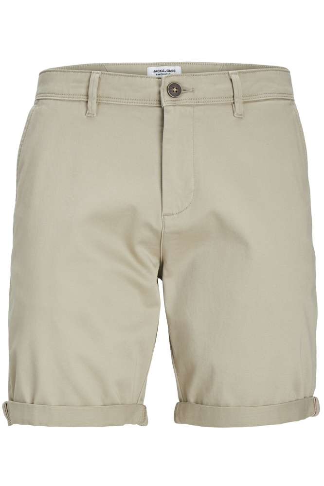 Jack & Jones beige heren korte broek | Vooraanzicht