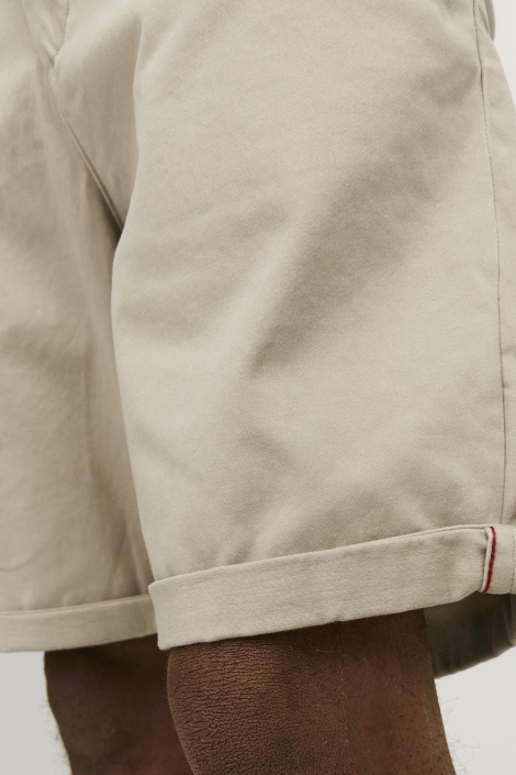 Jack & Jones beige heren korte broek | Close up
