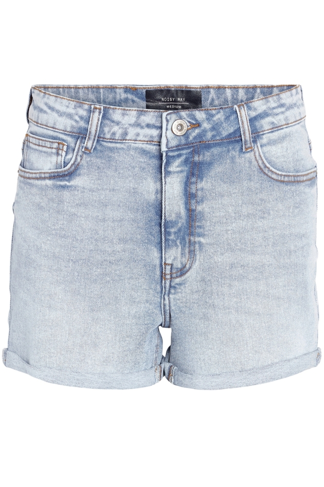 Noisy may blauwe dames korte broek | Vooraanzicht