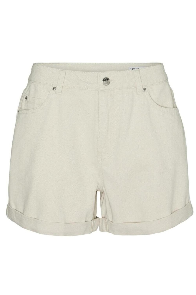 Vero Moda ecru dames korte broek | Vooraanzicht