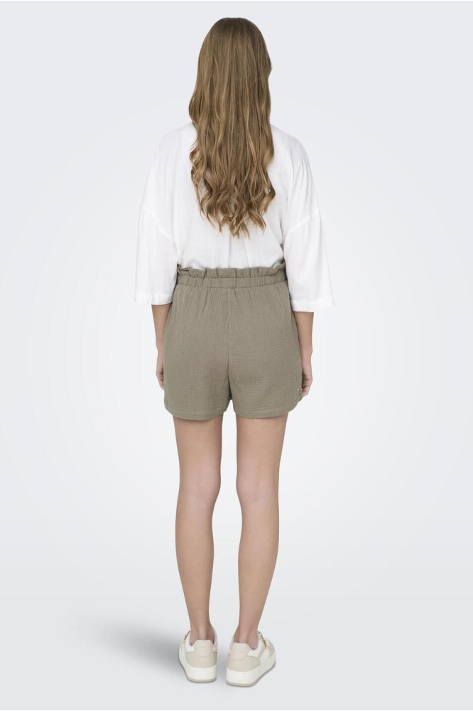 Jacqueline de Yong taupe dames korte broek | Model