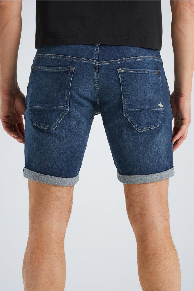 PME legend blauwe heren korte broek | Model achteraanzicht