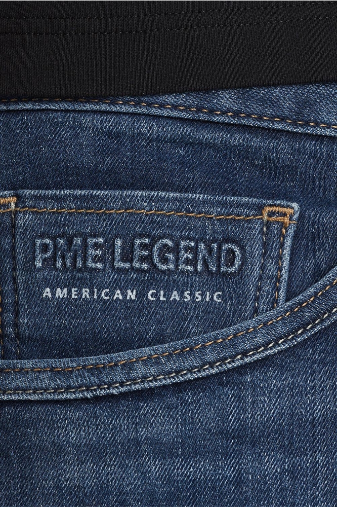 PME legend blauwe heren korte broek | Close up