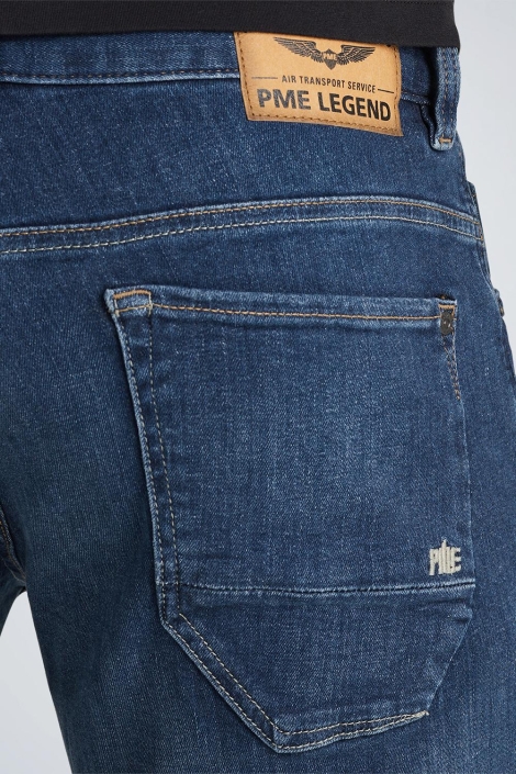 PME legend blauwe heren korte broek | Close up