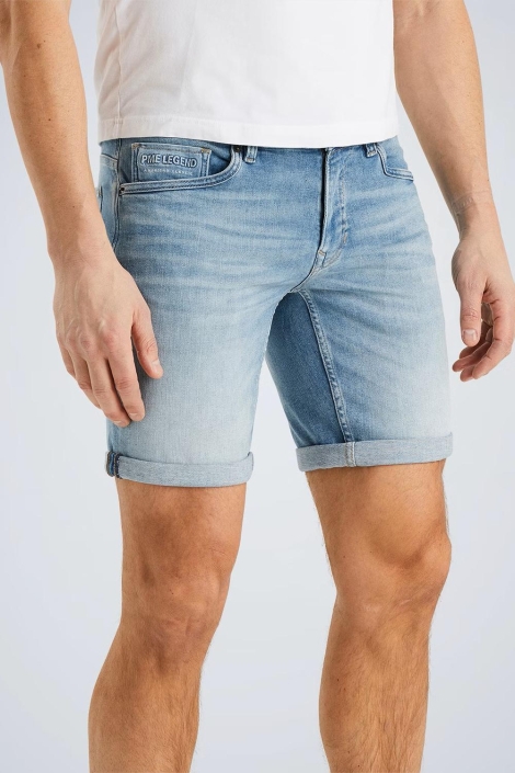 PME legend blauwe heren korte broek | Model zijaanzicht