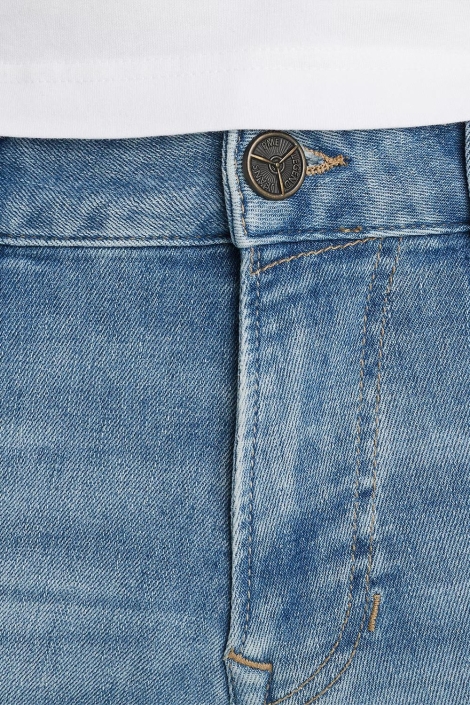 PME legend blauwe heren korte broek | Close up