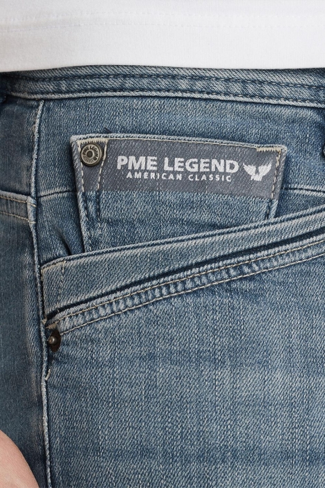 PME legend blauwe heren korte broek | Close up