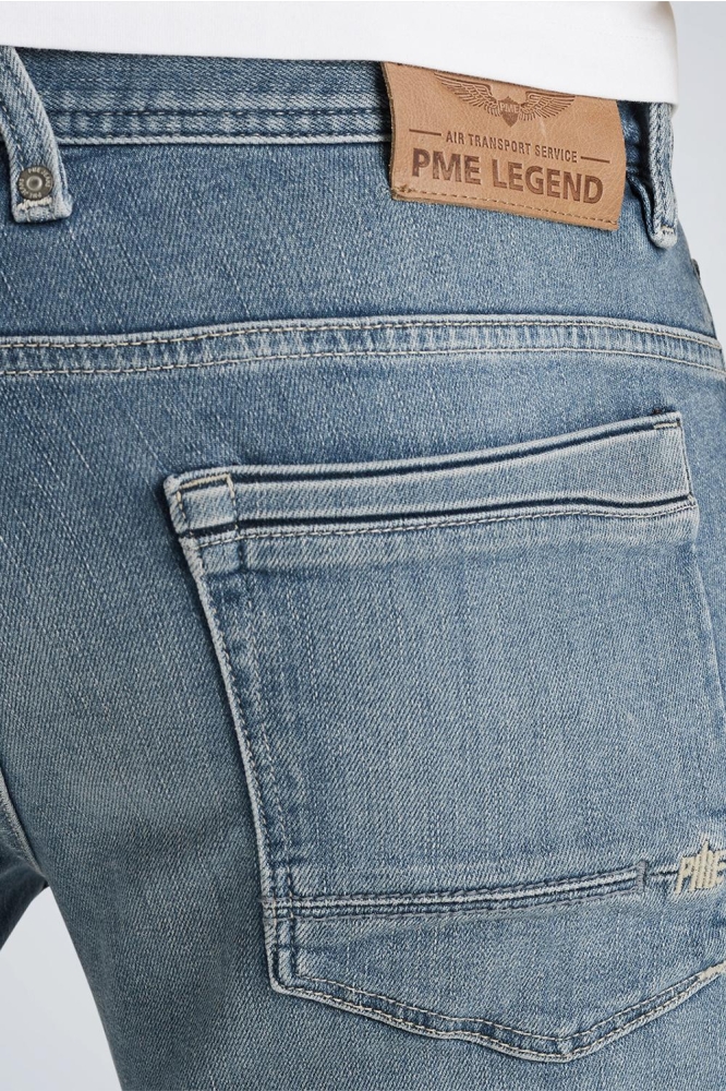 PME legend blauwe heren korte broek | Close up
