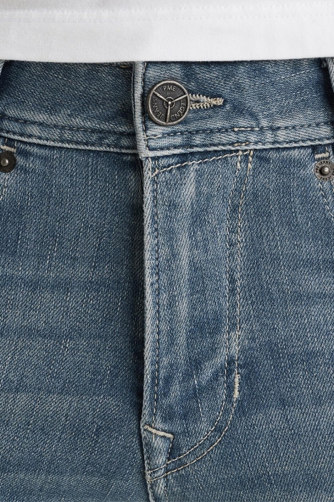 PME legend blauwe heren korte broek | Close up