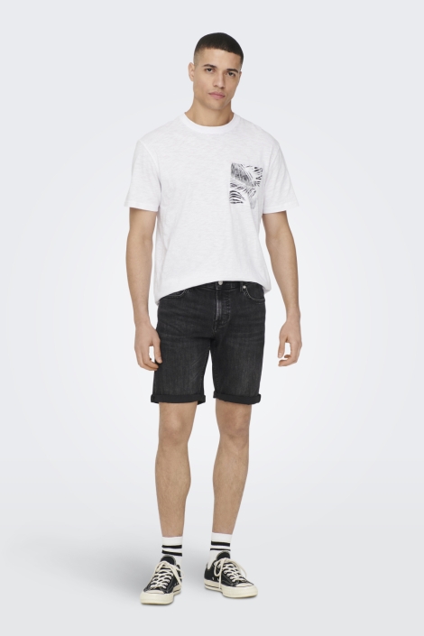 Only & Sons zwarte heren korte broek | Model